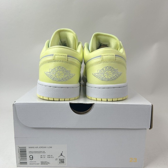 Nike Shoes Air Jordan 1 Low WMNS “Lemonade/Citron Tint” 2024 - Picture 4 of 5